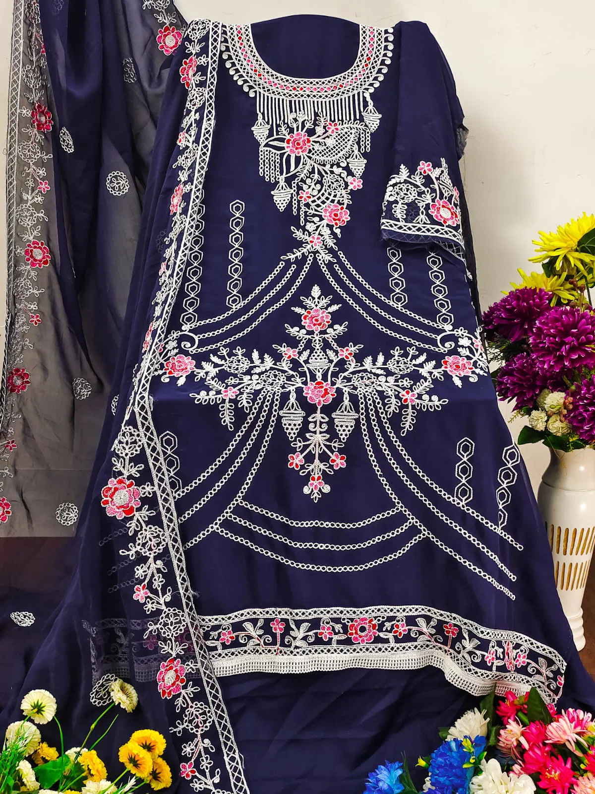Ds Designer Suit Non Catalog Dress Material Wholesale Clothing Suppliers In India
